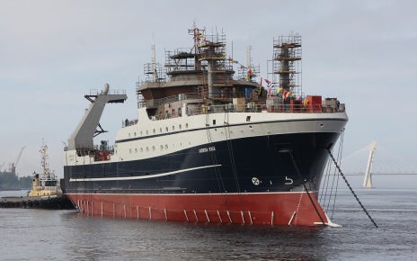 Large freezer fishing trawler Captain Yunak